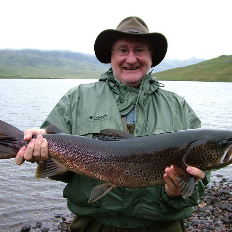 Fishing wild trout in Scotland