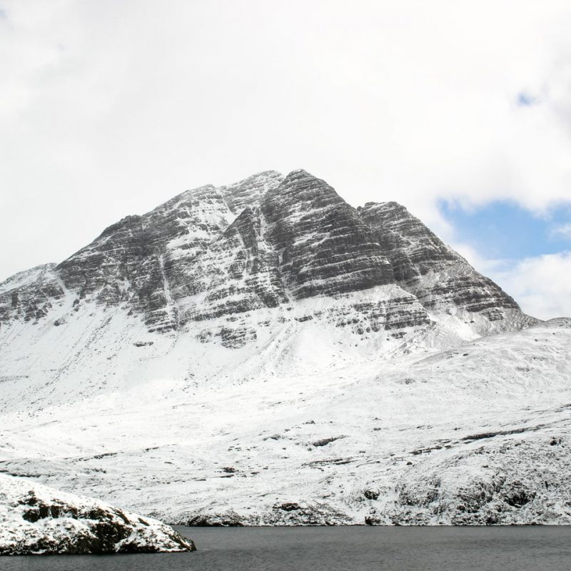 Slioch mountain in Winter
