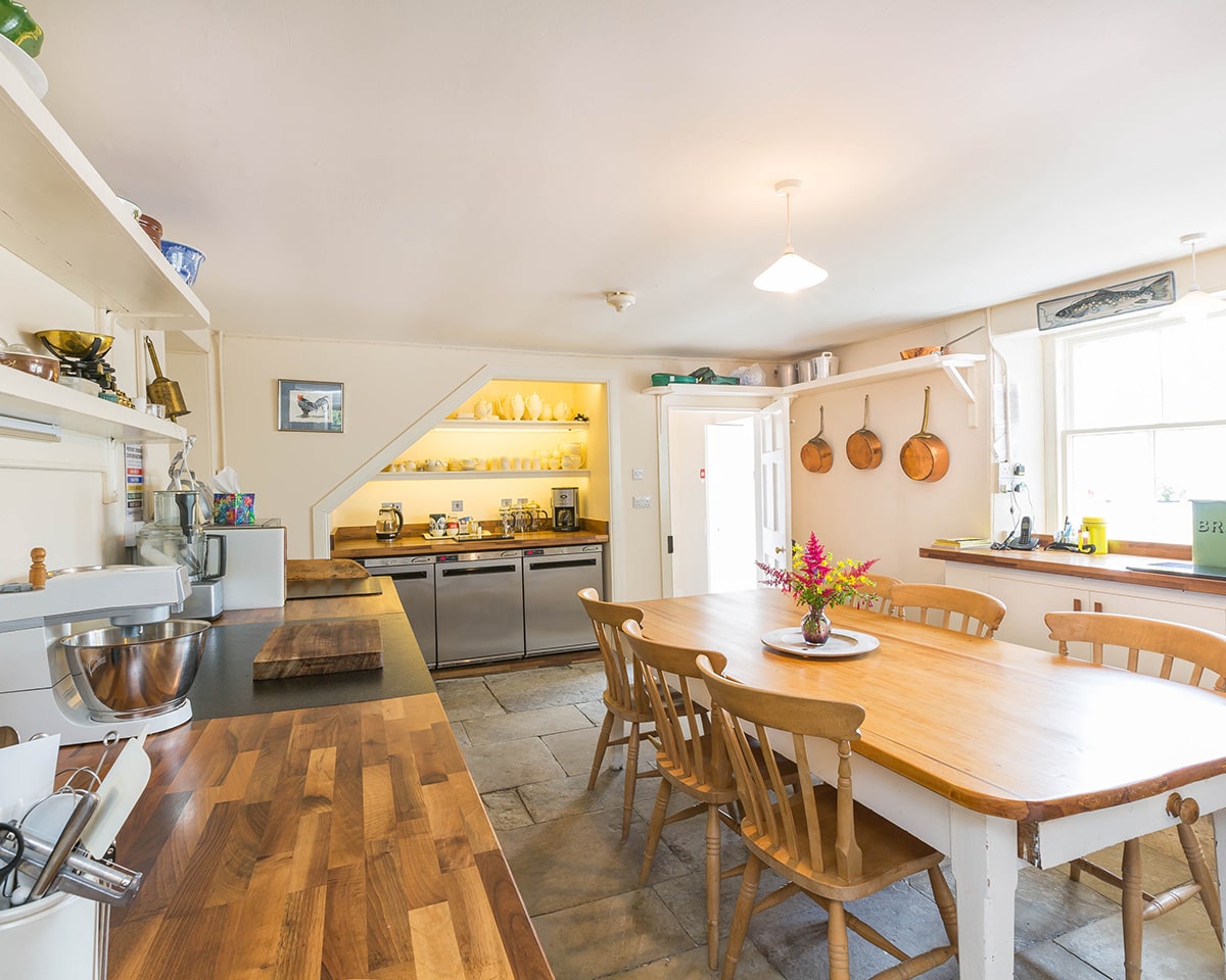 Self-catering kitchen of Letterewe Lodge