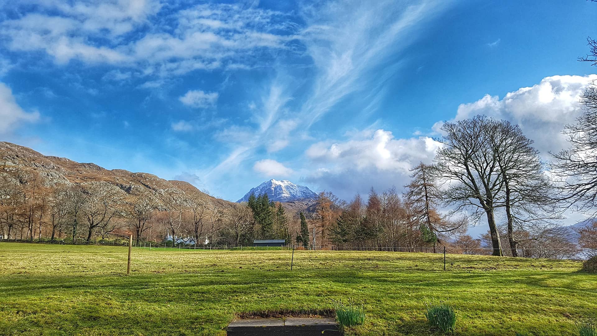 View from garden Letterewe Estate