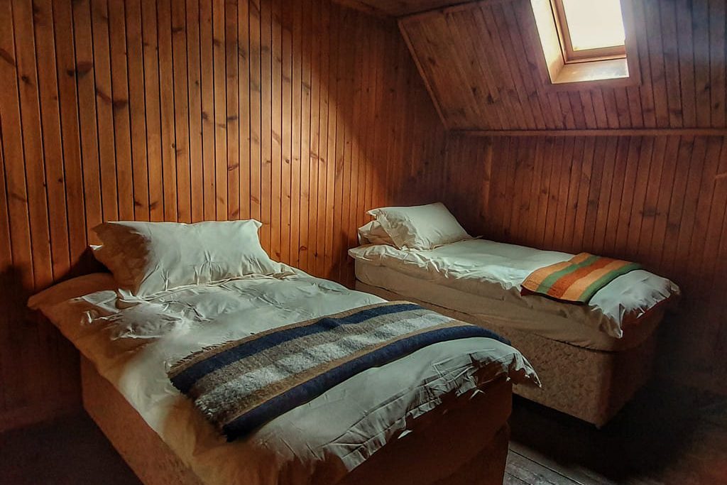 Bedroom in self-catering lodge Carnmore